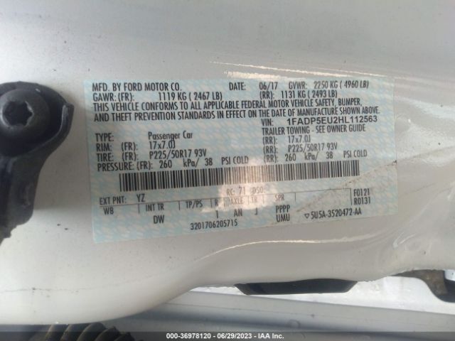 1FADP5EU2HL112563 Ford C-max Energi Se