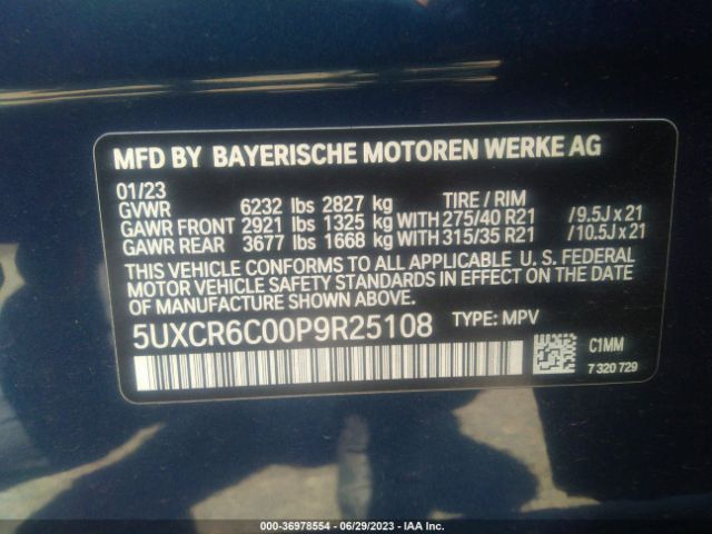 5UXCR6C00P9R25108 BMW X5 Xdrive40i