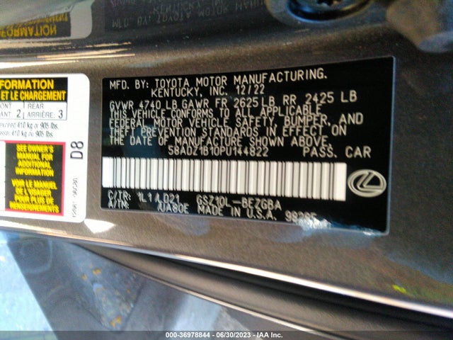 58ADZ1B10PU144822 Lexus Es Es 350