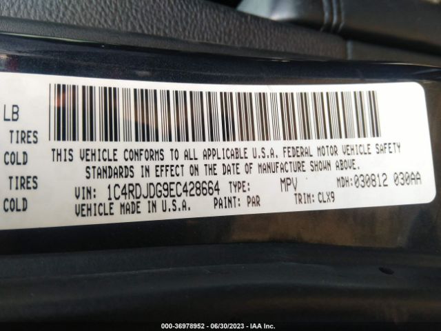 1C4RDJDG9EC428664 Dodge DURANGO LIMITED