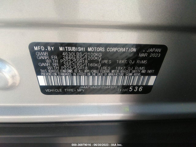 2023 Mitsubishi Eclipse, VIN: JA4ATVAA0PZ044970