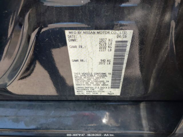 1N4AL3AP5GC213033 Nissan Altima 2.5 Sr