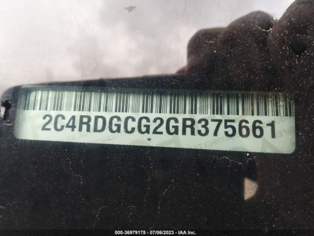 2C4RDGCG2GR375661 Dodge Grand Caravan Sxt