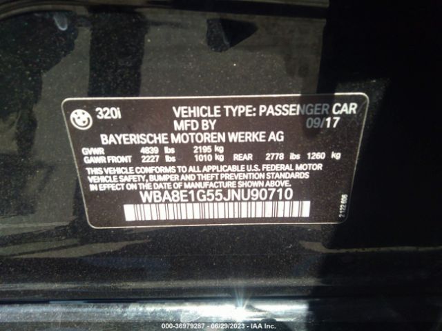 WBA8E1G55JNU90710 BMW 3 Series 320i