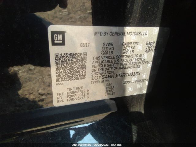 2018 CADILLAC ESCALADE 1GYS4BKJ9JR103133 Photo 8