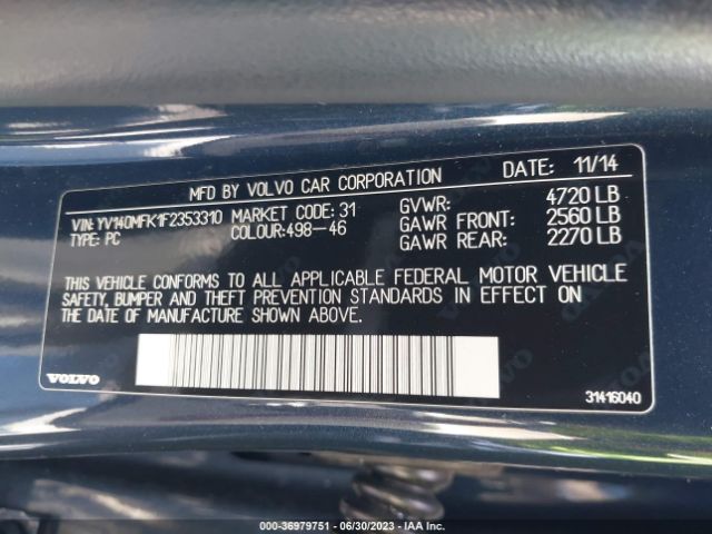 YV140MFK1F2353310 Volvo S60 T5 Premier