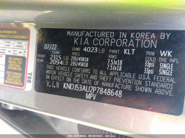 KNDJ53AU2P7848648 KIA Soul Gt-line