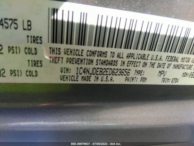 1C4NJDEB2ED623656 Jeep Compass Latitude