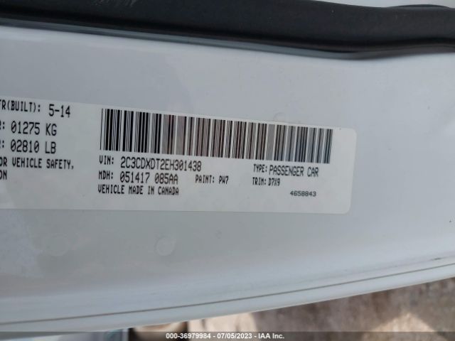 2C3CDXDT2EH301438 Dodge Charger Rt