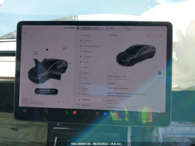 5YJ3E1EAXLF504549 Tesla Model 3 Standard Range