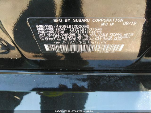 JF1VA1C6XL9803168 Subaru Wrx Premium