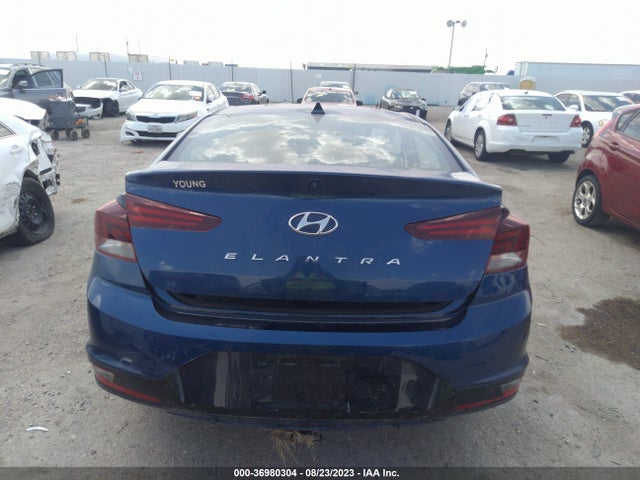 2019 HYUNDAI ELANTRA SEL VIN: 5NPD84LF4KH407827