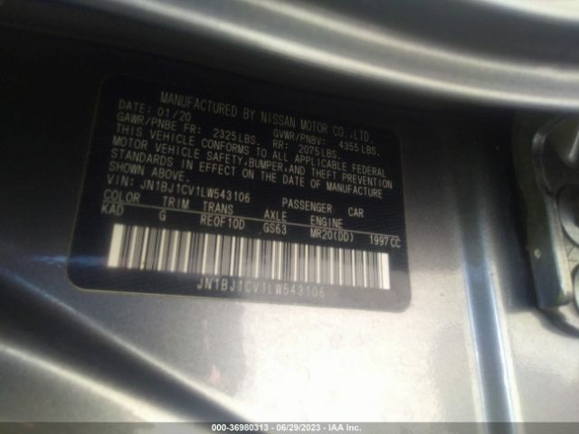 JN1BJ1CV1LW543106 Nissan Rogue Sport S
