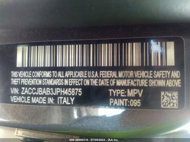 ZACCJBAB3JPH45875 Jeep Renegade Sport