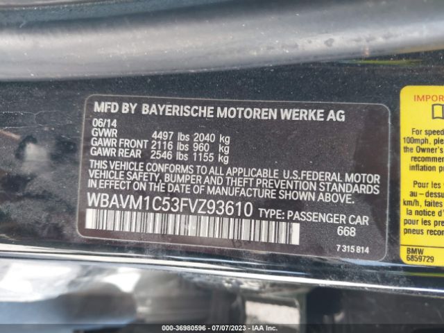 WBAVM1C53FVZ93610 BMW X1 Sdrive28i
