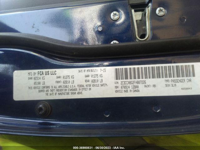 2C3CCABG2FH887226 Chrysler 300