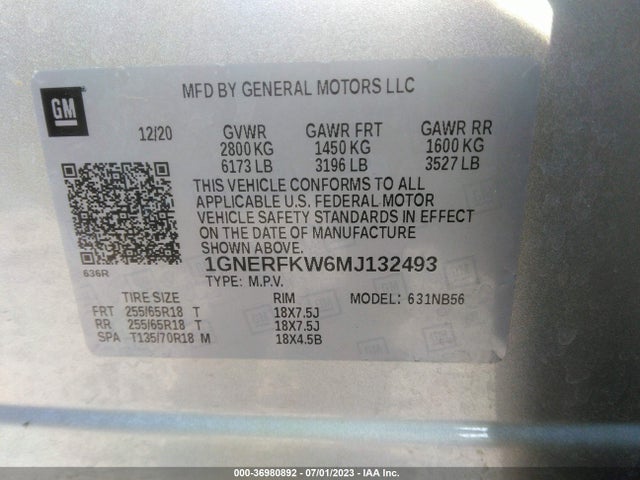 Chevrolet Traverse Ls 2021 1GNERFKW6MJ132493 Image 9