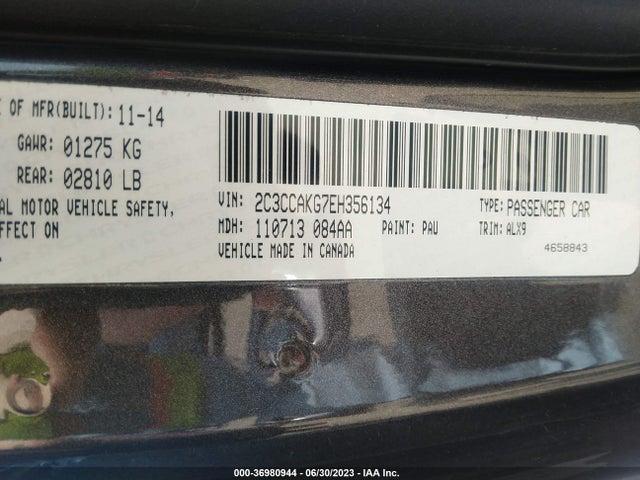 2C3CCAKG7EH356134 Chrysler 300 300c