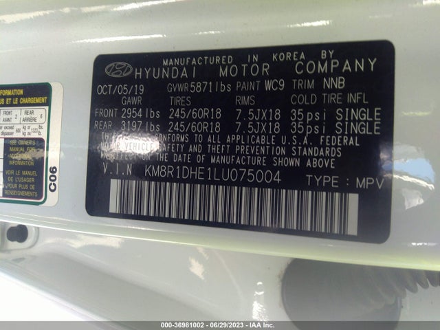 Hyundai Palisade Se 2020 KM8R1DHE1LU075004 Image 9