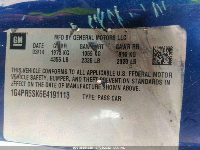 1G4PR5SK6E4191113 Buick Verano Convenience Group