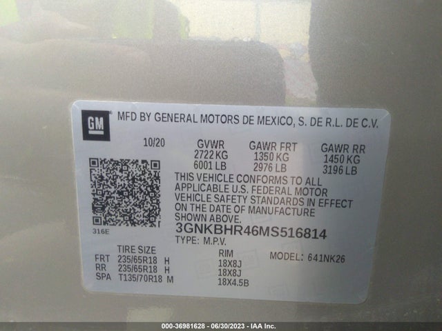 Chevrolet Blazer Lt 2021 3GNKBHR46MS516814 Image 9