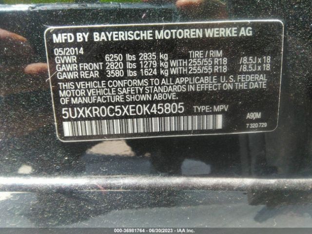 5UXKR0C5XE0K45805 BMW X5 Xdrive35i