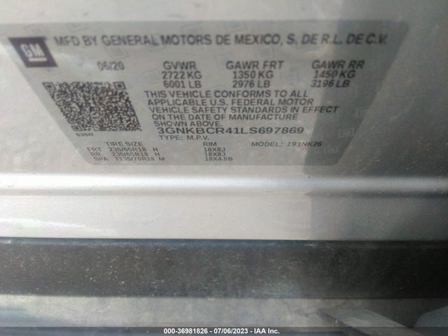 Chevrolet Blazer Lt 2020 3GNKBCR41LS697869 Image 9