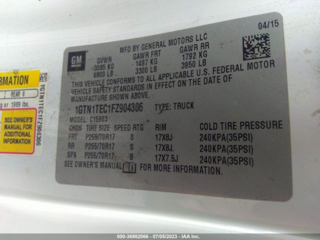 1GTN1TEC1FZ904306 GMC SIERRA 1500