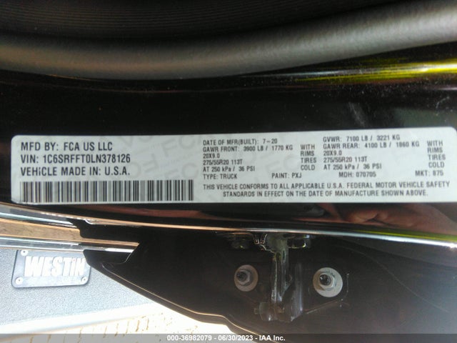 1C6SRFFT0LN378126 RAM 1500 Big Horn