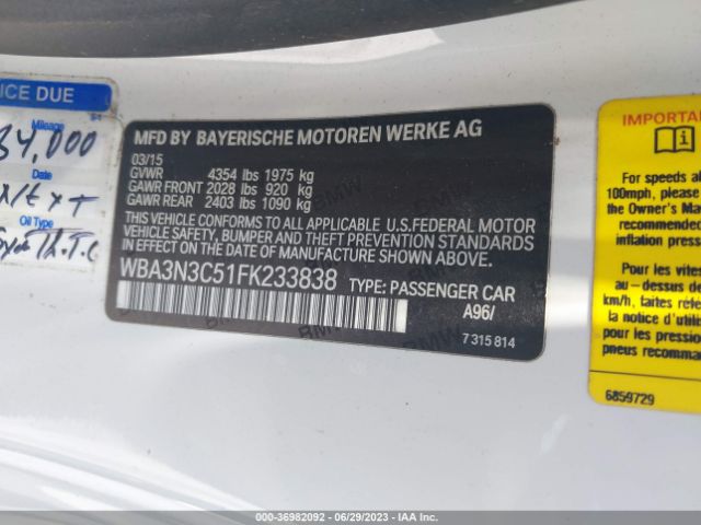 WBA3N3C51FK233838 BMW 4 Series 428i