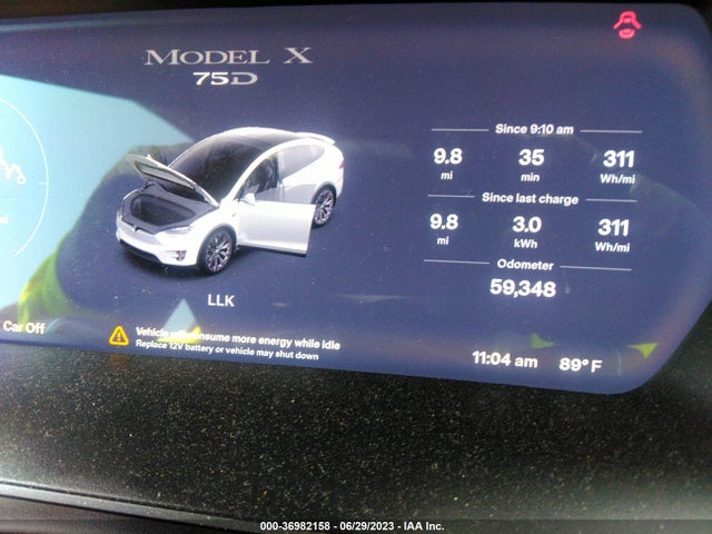 5YJXCAE27JF101240 Tesla Model X 75d/p100d/100d