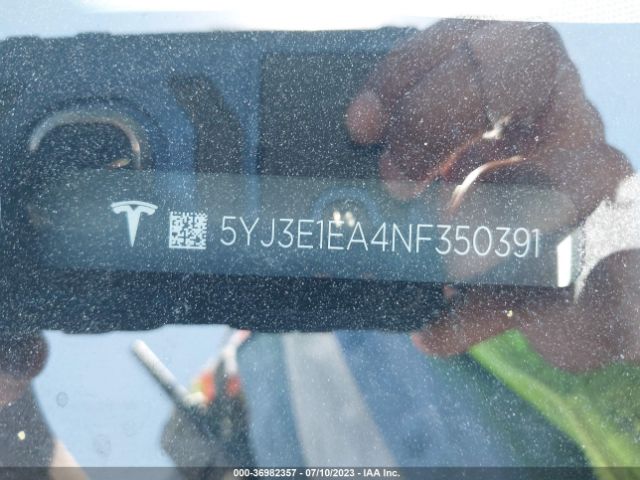 5YJ3E1EA4NF350391 Tesla MODEL 3
