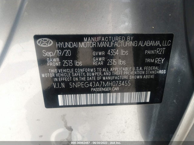 Hyundai SONATA SE 2021 5NPEG4JA7MH073455 Image 16
