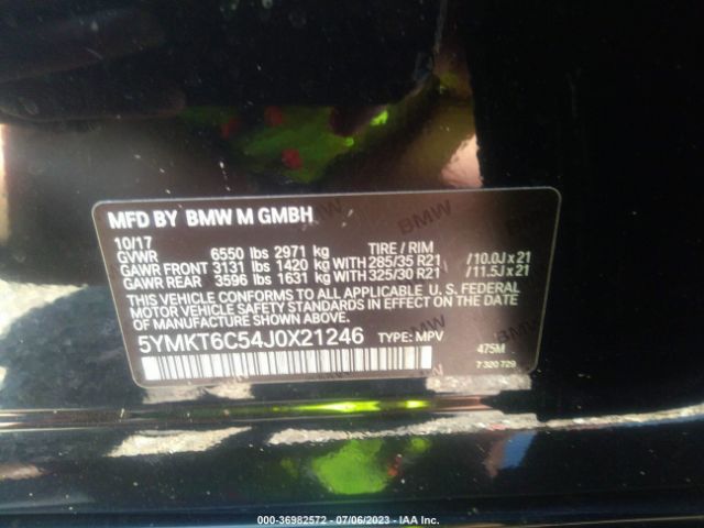 5YMKT6C54J0X21246 BMW X5 M