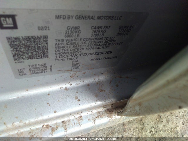 Chevrolet Silverado 1500 Lt 2021 1GCPWCED7MZ236799 Image 9