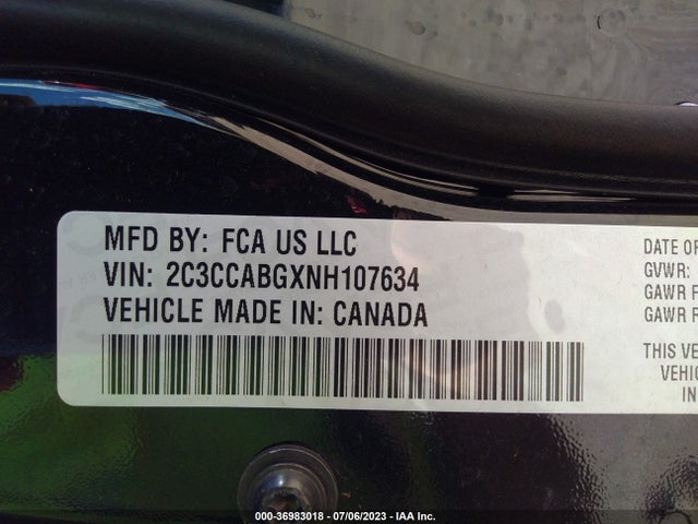 Chrysler 300 300s 2022 2C3CCABGXNH107634 Image 9