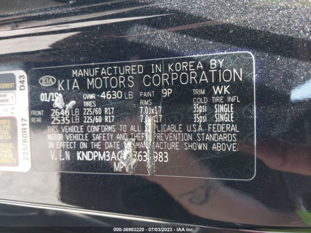 KNDPM3AC5L7635983 KIA Sportage Lx
