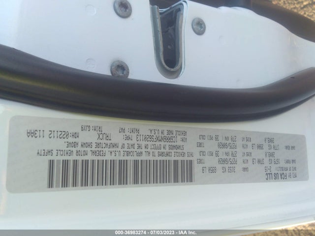 1C6RR6NMXFS620113 RAM 1500 Laramie