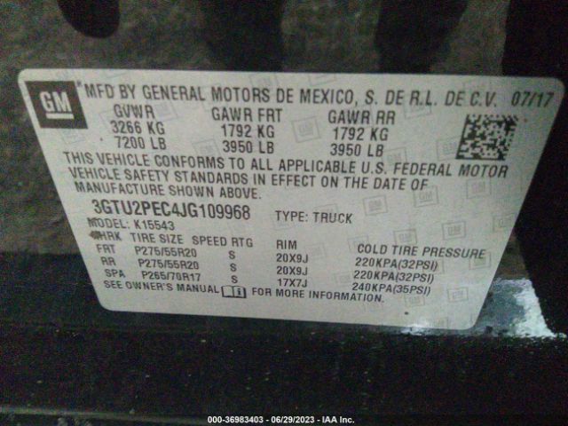 3GTU2PEC4JG109968 GMC Sierra 1500 Denali