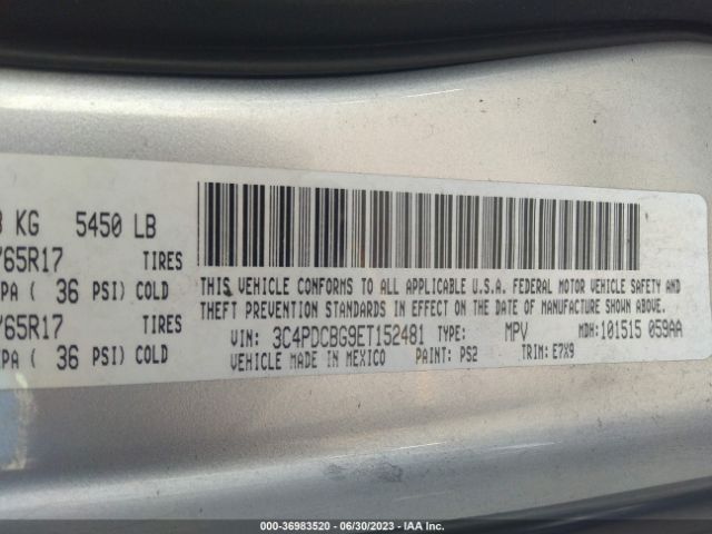 3C4PDCBG9ET152481 Dodge Journey Sxt