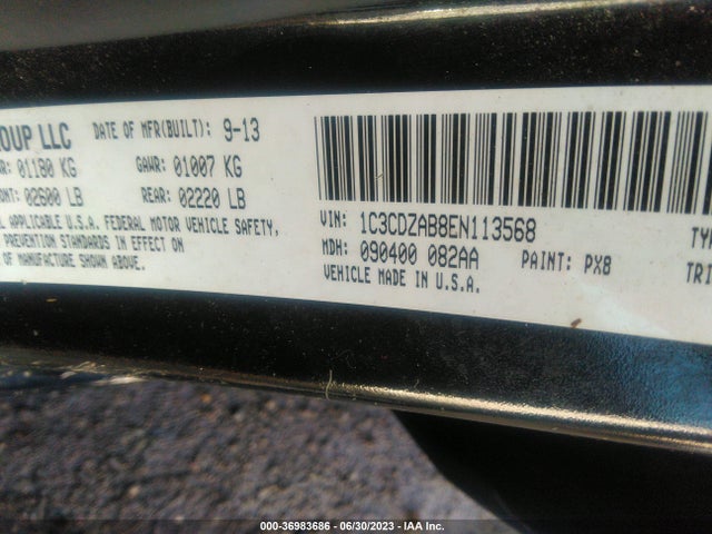 Dodge AVENGER SE 2014 1C3CDZAB8EN113568 Image 9
