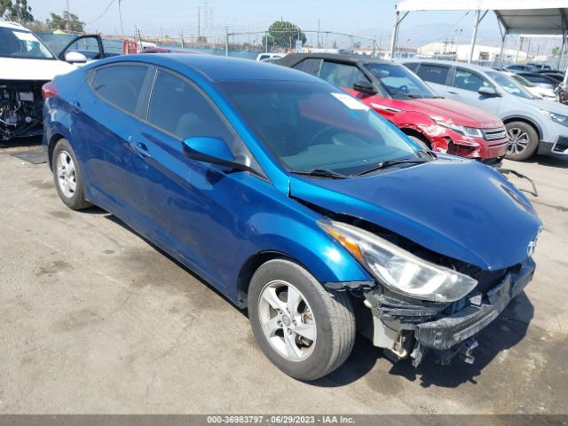 Hyundai ELANTRA SE 2014 KMHDH4AE2EU164163 Image 1