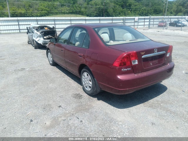 2003 HONDA CIVIC LX VIN: 1HGES16503L024800