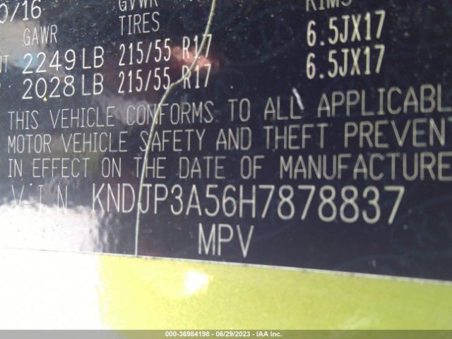 KNDJP3A56H7878837 KIA SOUL +