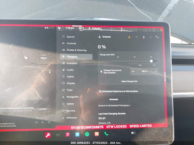 Tesla Model 3 Performance 2022 5YJ3E1EC8NF208675 Image 9