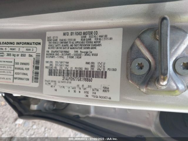 3FA6P0H77GR198860 Ford FUSION SE