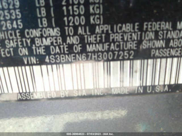4S3BNEN67H3007252 Subaru Legacy Limited