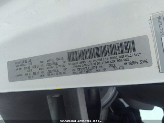 RAM Promaster Cargo Van 2018 3C6TRVDG3JE161076 Image 15