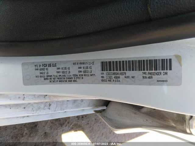 1C3CCCAB5GN149379 Chrysler 200 Limited