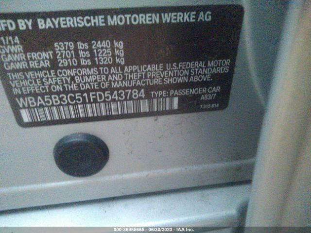 WBA5B3C51FD543784 BMW 5 Series 535i Xdrive